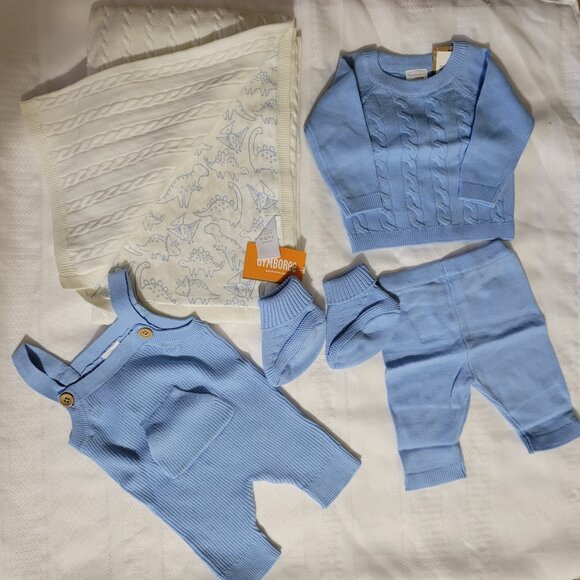 Gymboree Home Grown 100% organic Cotton up to 7 lb. Lot Blanket NWT - Picture 2 of 5